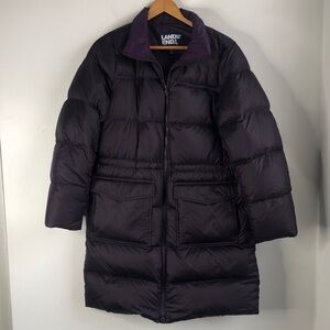 Lands' End Dark Purple Down Puffer Coat